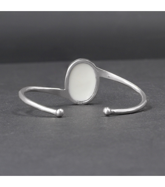 Orbital Pearl Glow Bracelet – Genuine Mother of Pearl Shell (Iridescent White Nacre) in 925 Sterling Silver – Boho Lunar Cuff Statement Jewelry Orbital Pearl Glow Bracelet – Genuine Mother of Pearl Shell (Iridescent White Nacre) in 925 Sterling Silver – Boho Lunar Cuff Statement Jewelry