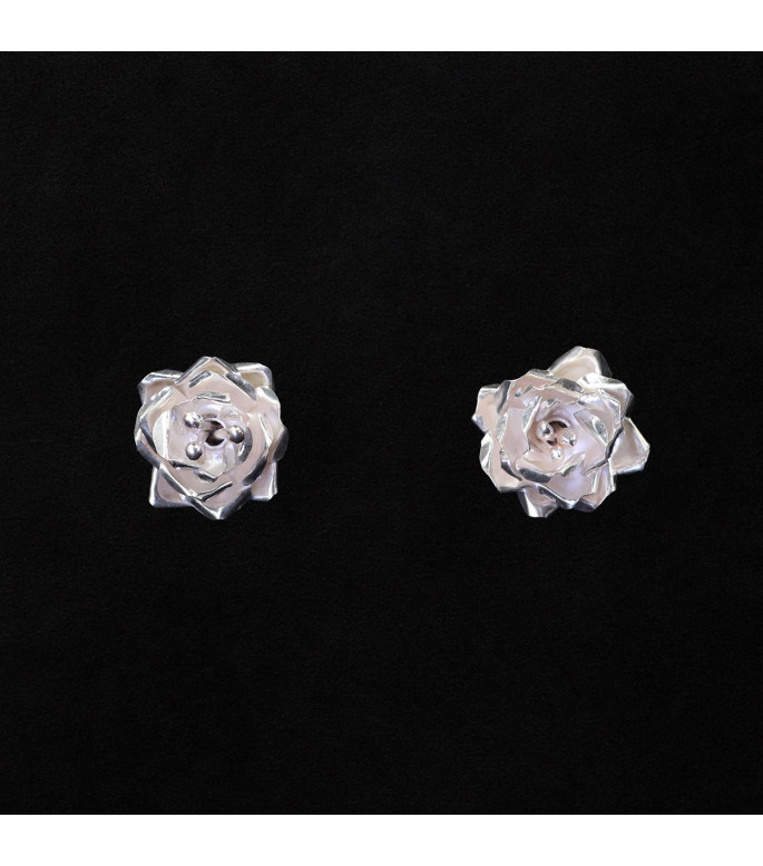 Rose Bloom Silver Earrings Rose Bloom Silver Earrings