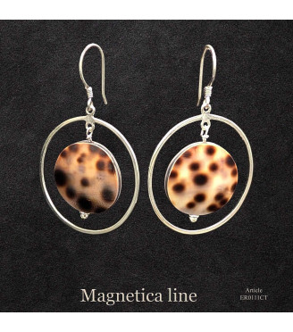 Orbital Tiger Tide Earrings – Genuine Tiger Cowrie Shell
