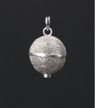 Classic Granulated Balinese Harmony Ball Sterling Silver Pendant Classic Granulated Balinese Harmony Ball Sterling Silver Pendant
