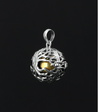 Tree of Life Opening Harmony Ball Locket Sterling Silver Pendant
