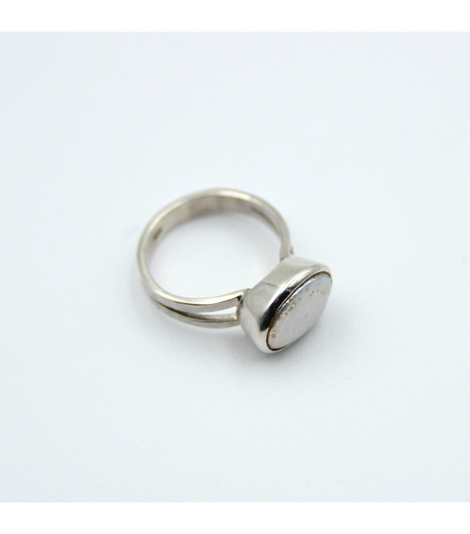 Handcrafted Ring Sterling Silver 925 with Baroque Pearl/Shell | ARG1242BW Handcrafted Ring Sterling Silver 925 with Baroque Pearl/Shell | ARG1242BW