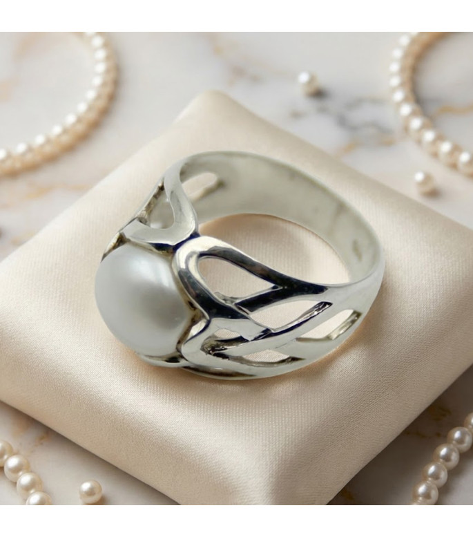 Ring „Pure Harmony“ | 925er Silber mit Edler Naturperle Ring „Pure Harmony“ | 925er Silber mit Edler Naturperle