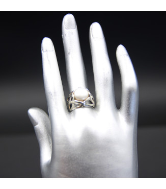 Ring “Pure Harmony” | Sterling Silver 925 with Luminous Natural Pearl