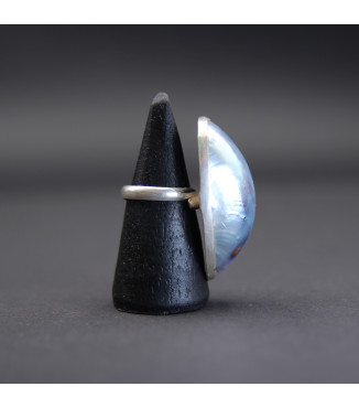 Ring “Desert Pearl” | Sterling Silver 925 with Handcrafted Cukli Shell