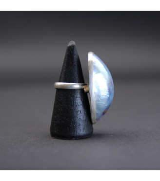 Ring “Desert Pearl” | Sterling Silver 925 with Handcrafted Cukli Shell