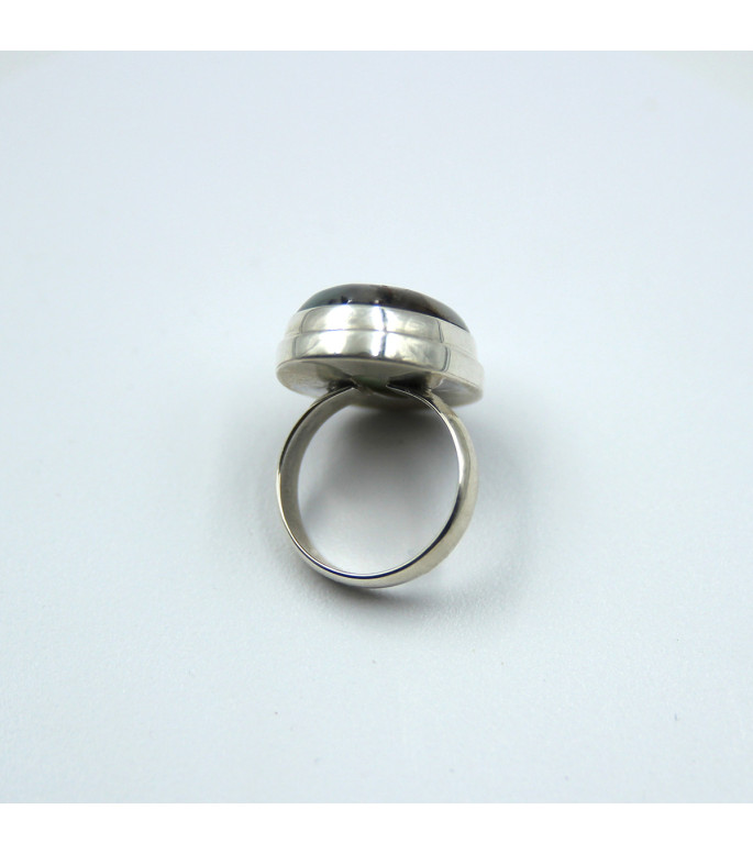 "Mystic Depth" Sterling Silver 925 with Genuine Labradorite Ring | RG005711 "Mystic Depth" Sterling Silver 925 with Genuine Labradorite Ring | RG005711