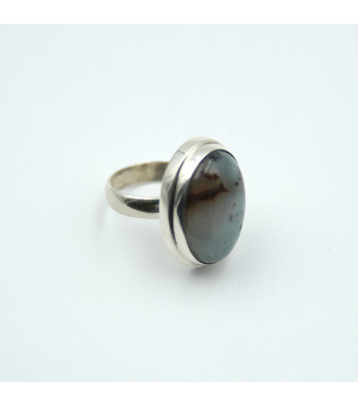 "Mystic Depth" Sterling Silver 925 with Genuine Labradorite Ring  | RG005711