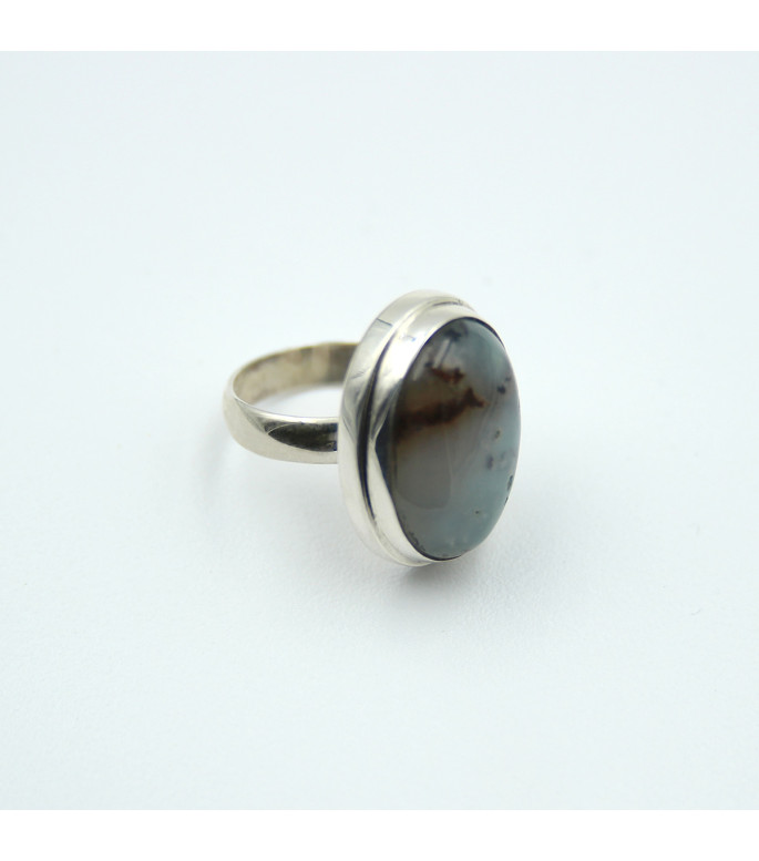 "Mystic Depth" Sterling Silver 925 with Genuine Labradorite Ring  | RG005711
