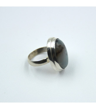 "Mystic Depth" Sterling Silver 925 with Genuine Labradorite Ring  | RG005711