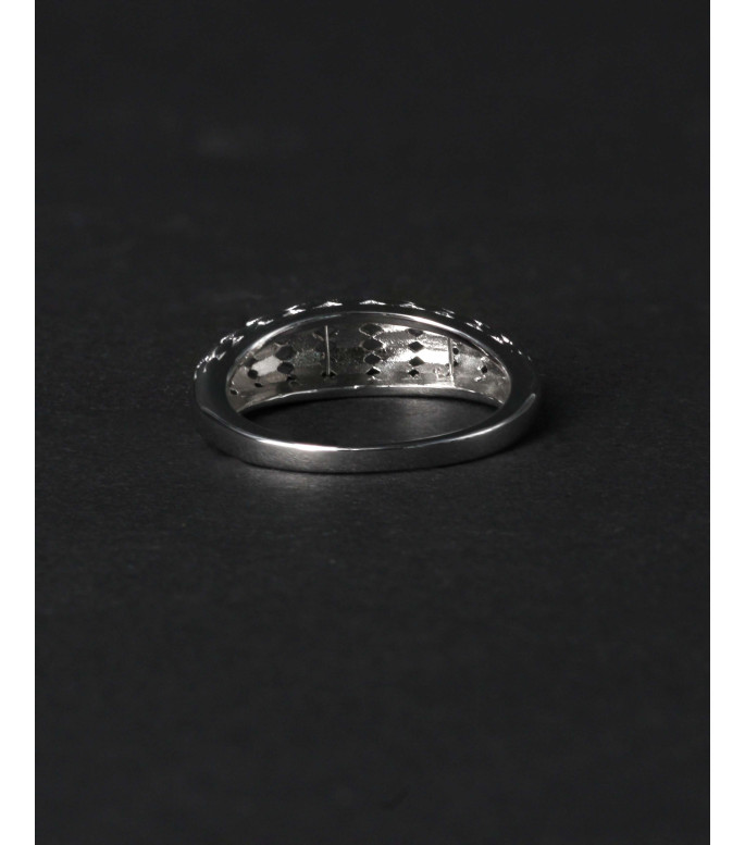 Textured Scale Pattern Sterling Silver Ring 925 Textured Scale Pattern Sterling Silver Ring 925