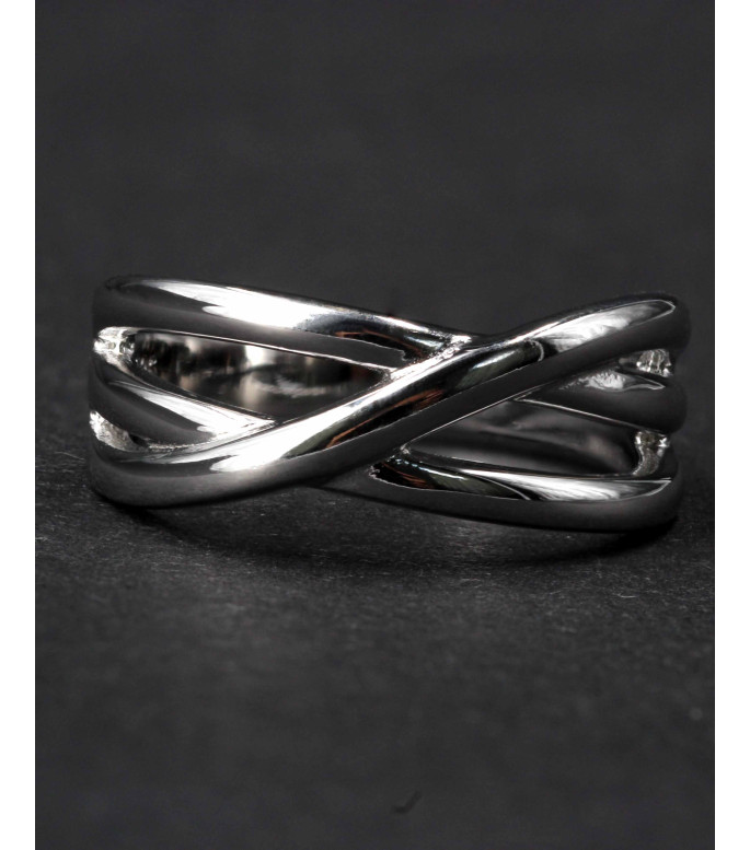 Luxurious Twisted Braided 925 Sterling Silver Ring
