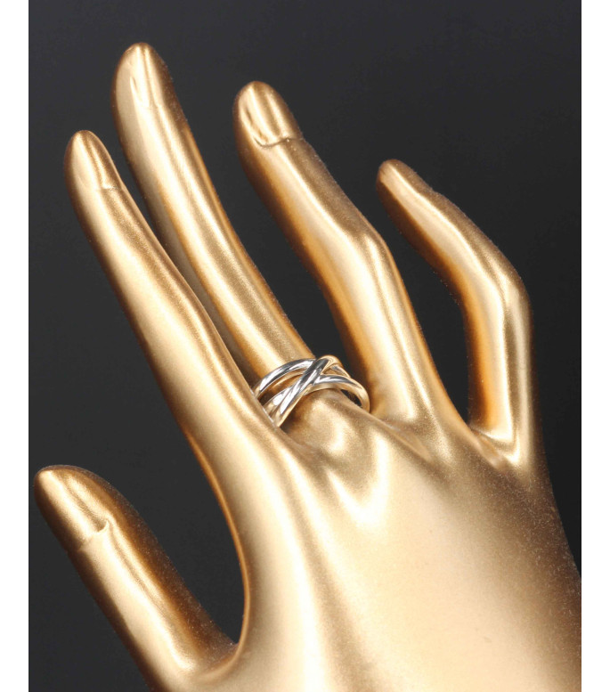 Luxurious Twisted Braided 925 Sterling Silver Ring Luxurious Twisted Braided 925 Sterling Silver Ring